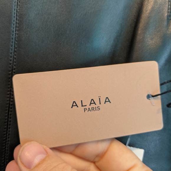 Alaia Leather Maxi skirt size XL (44) BNWT - Picture 9 of 11